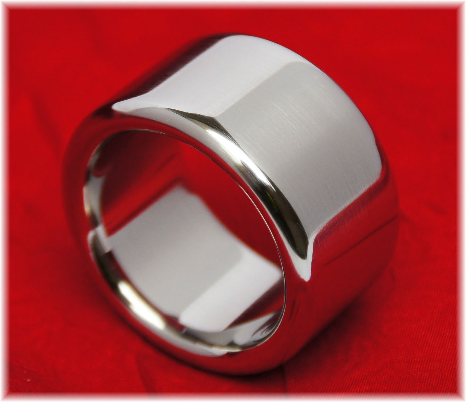 Stainless Steel Teardrop Cock Ring - 55mm