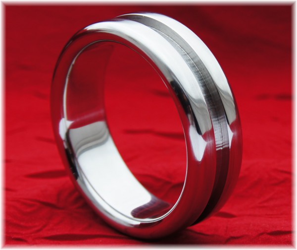 Stainless Steel Cock Ring with groove