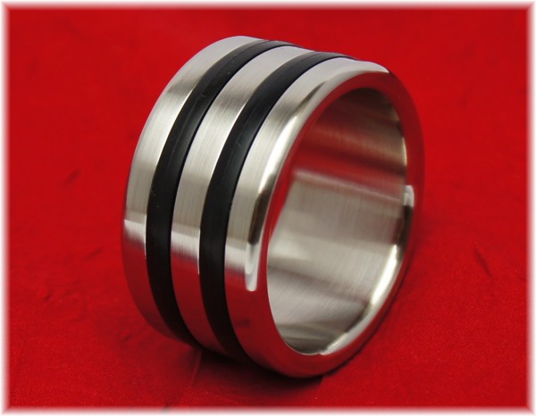 Stainless Steel Cock Ring with two applications
